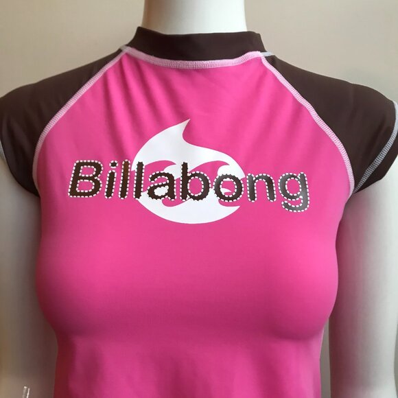 Billabong Girls Vintage RARE BLUE CRUSH movie rashguard rash guard pink surf top - Picture 9 of 9